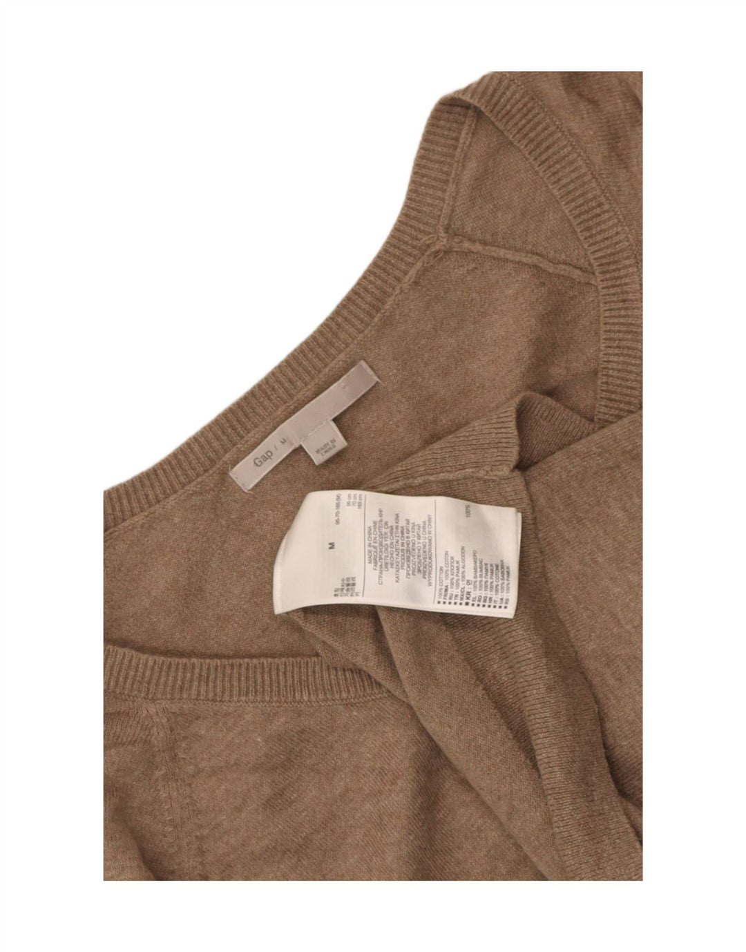 Maglione cardigan da donna Gap UK 12 Cotone marrone medio