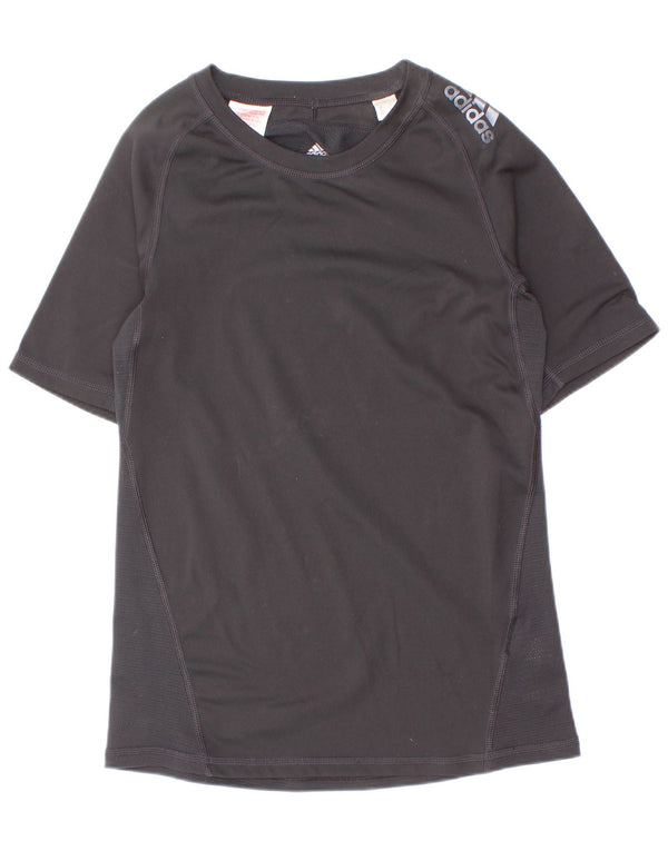 Adidas Boys Climacool T-Shirt Top 11-12 Years Black Polyester