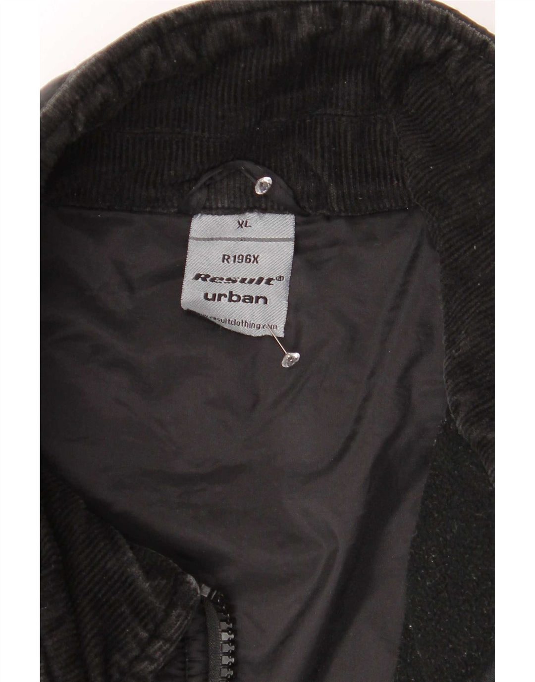 Giacca trapuntata vintage da uomo UK 42 XL nylon nero