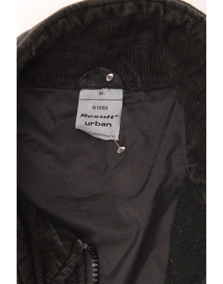Giacca trapuntata vintage da uomo UK 42 XL nylon nero