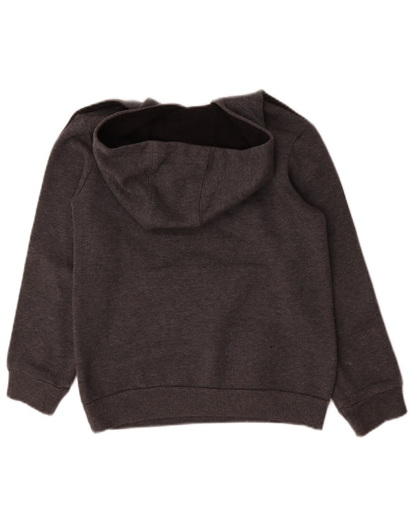 Felpa con cappuccio grafica ADIDAS per ragazzi 7-8 anni in poliestere grigio