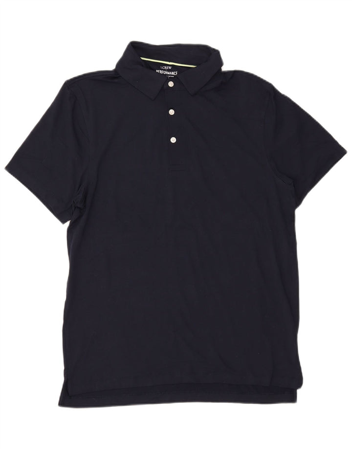 Polo da uomo J. CREW media poliestere blu navy