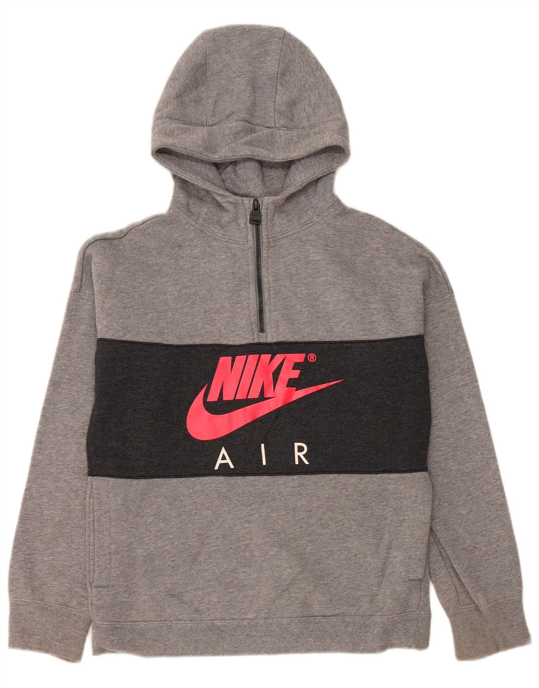Felpa con cappuccio grafica NIKE per ragazzi 12-13 anni Large Grey Colourblock