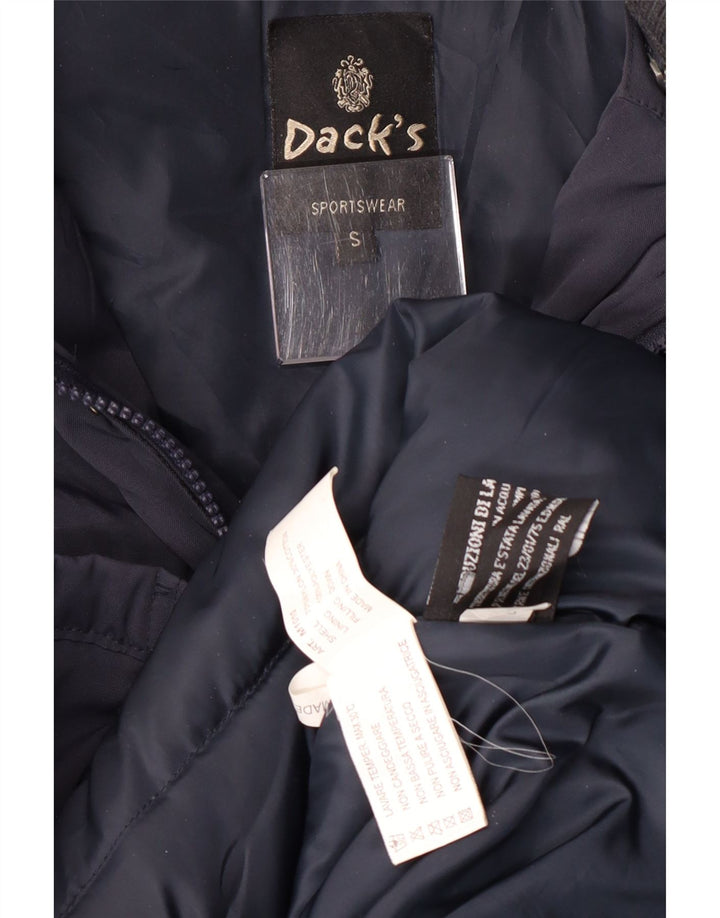 Giacca imbottita militare da uomo di Dack UK 36 piccola in nylon blu navy