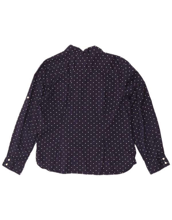 Camicia da donna Tommy Hilfiger UK 20 2XL Cotone maculato blu navy
