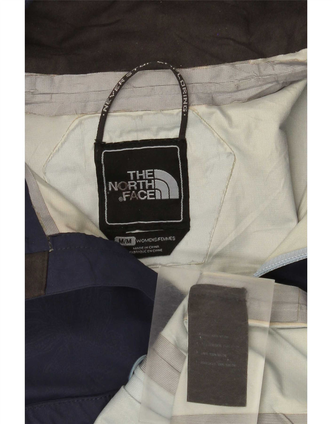 Giacca antipioggia con cappuccio The North Face da donna Hyvent UK 14 medio blu navy