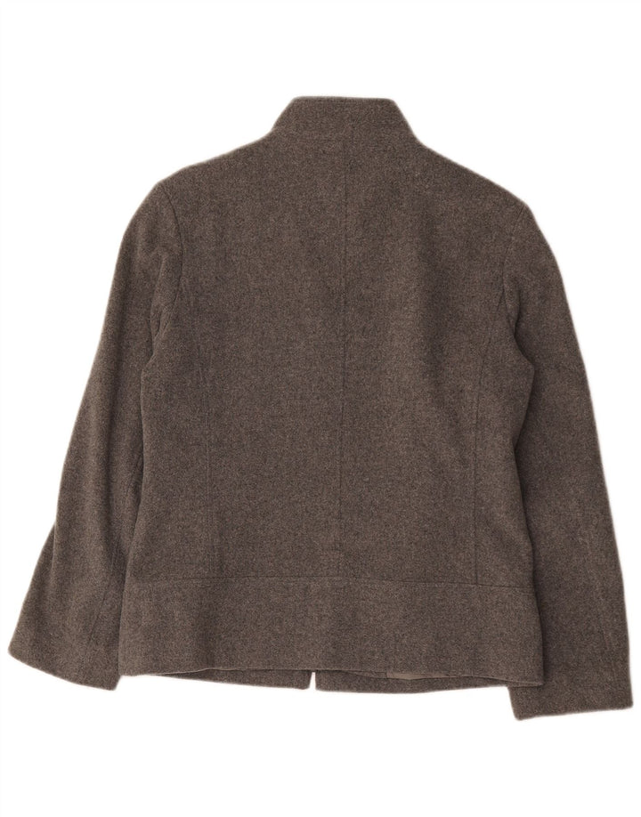 Giubbotto bomber oversize da donna Marks & Spencer UK 10 piccolo in lana grigia