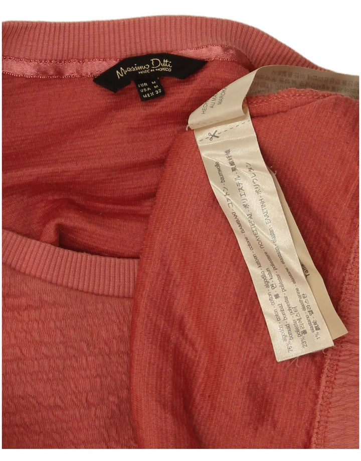 Felpa da donna Massimo Dutti Maglione UK 14 Cotone arancione medio
