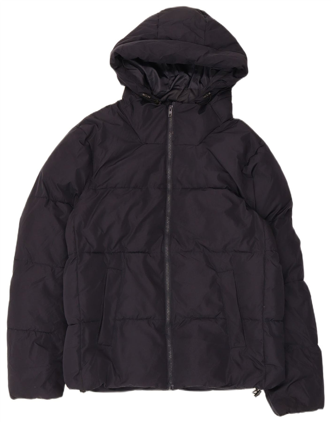 Giacca imbottita con cappuccio da uomo French Connection UK 38 medio blu navy