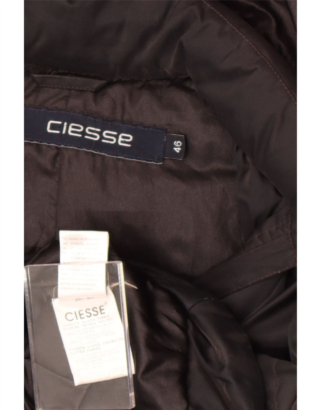 Ciesse Piumini Piumino Donna con Cappuccio IT 46 Large Nero Poliestere