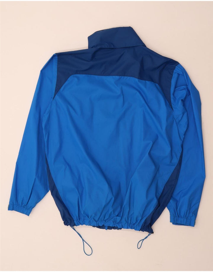 COLUMBIA Giacca antipioggia da uomo UK 40 Large Blu Colourblock Nylon