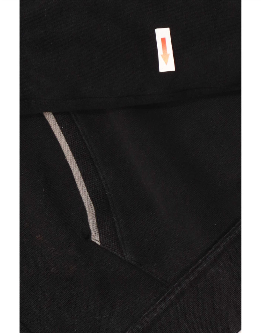 Maglione con cappuccio e zip da uomo Armani grande in cotone nero