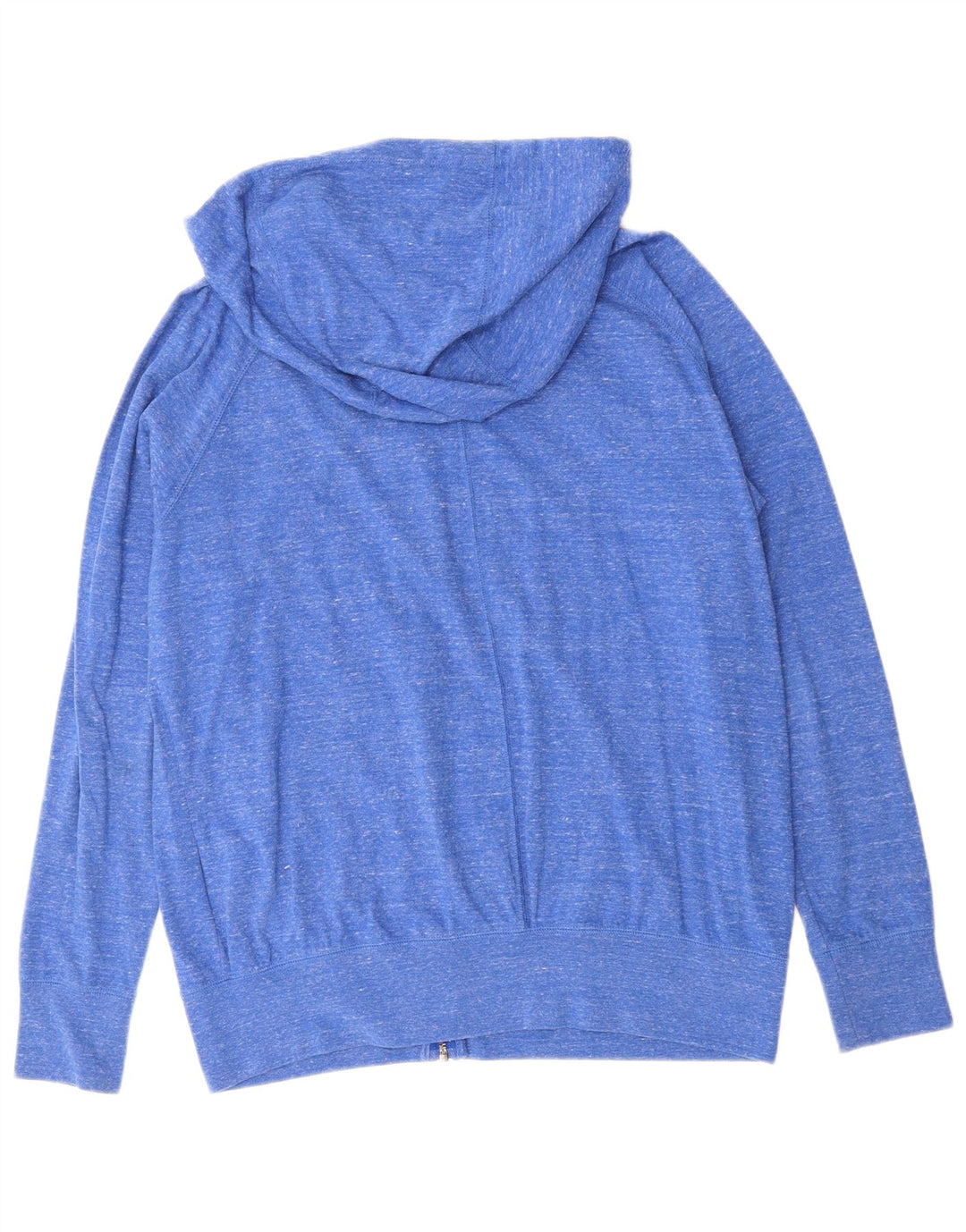 NIKE Womens Zip Hoodie Sweater UK 18 XL Blue Flecked Polyester