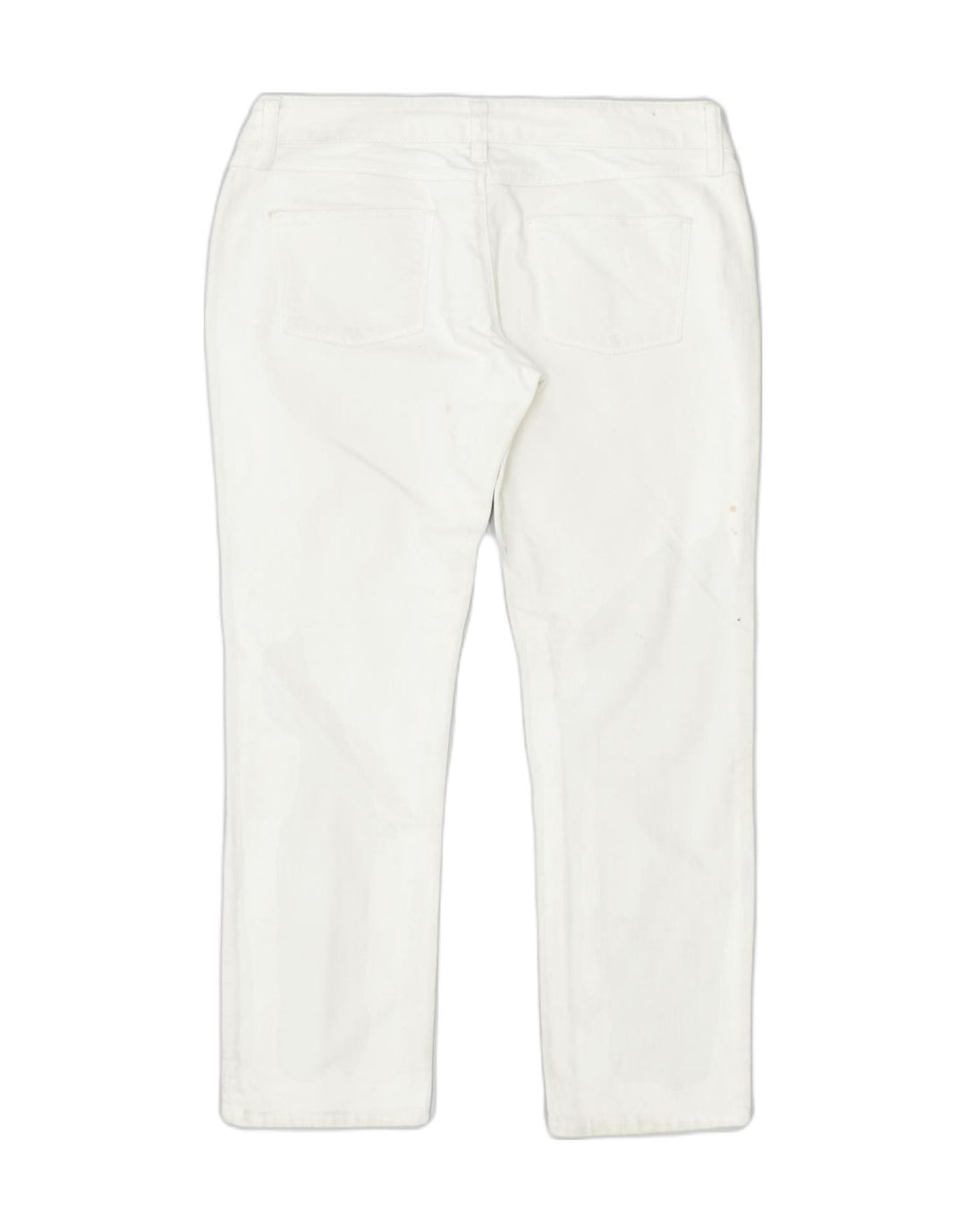 MASSIMO DUTTI Womens Slim Straight Jeans W30 L30 White Cotton Classic | Vintage | Thrift | Second-Hand | Used Clothing | Messina Hembry 