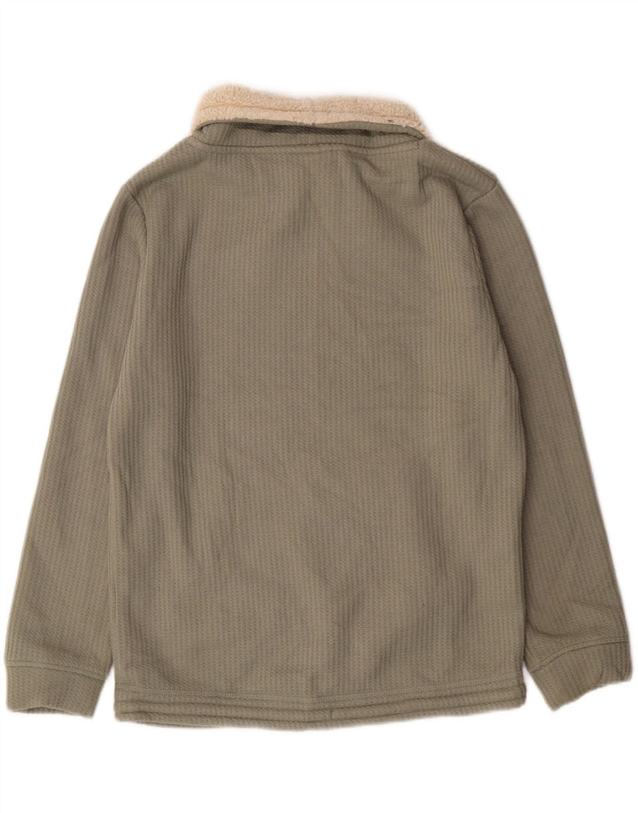 Weird Fish Donna Sherpa Felpa con collo alto Maglione UK 12 Verde medio