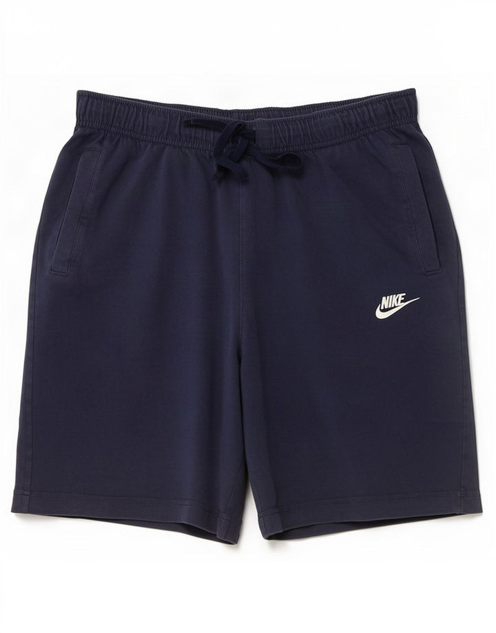 Pantaloncini sportivi Nike da uomo, cotone medio blu navy