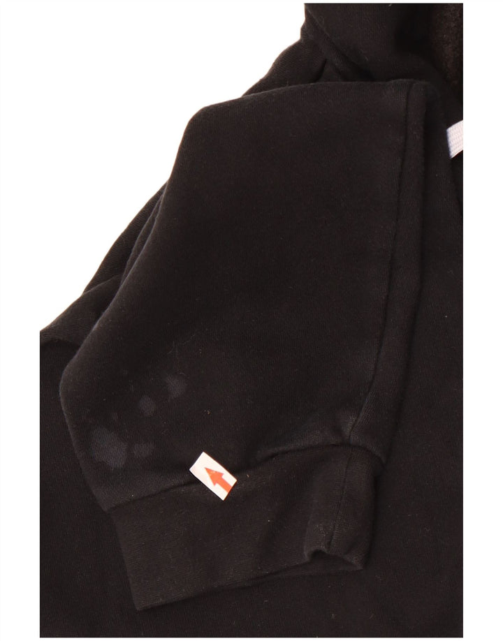 Felpa con cappuccio da uomo Adidas Large in cotone nero