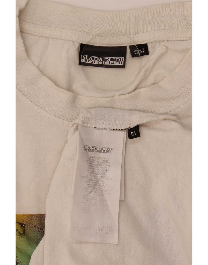 T-shirt grafica da uomo Napapijri Top bianco medio