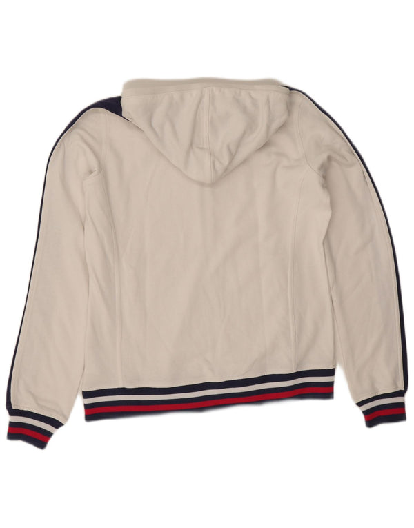 Felpa con cappuccio e zip Champion Herritage Fit da donna UK 18 XL Colorblock bianco