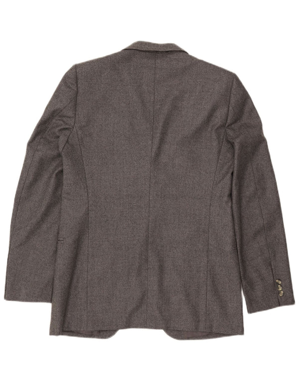 Giacca blazer da uomo a 2 bottoni Cerruti 1881 UK 42 XL lana grigia