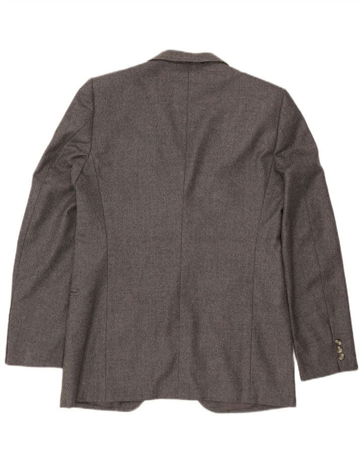 Giacca blazer da uomo a 2 bottoni Cerruti 1881 UK 42 XL lana grigia