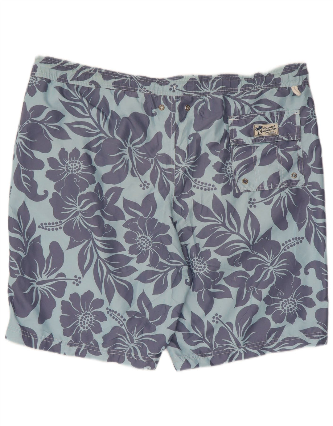 Pantaloncini da bagno da uomo Marks & Spencer XL blu floreale in poliestere
