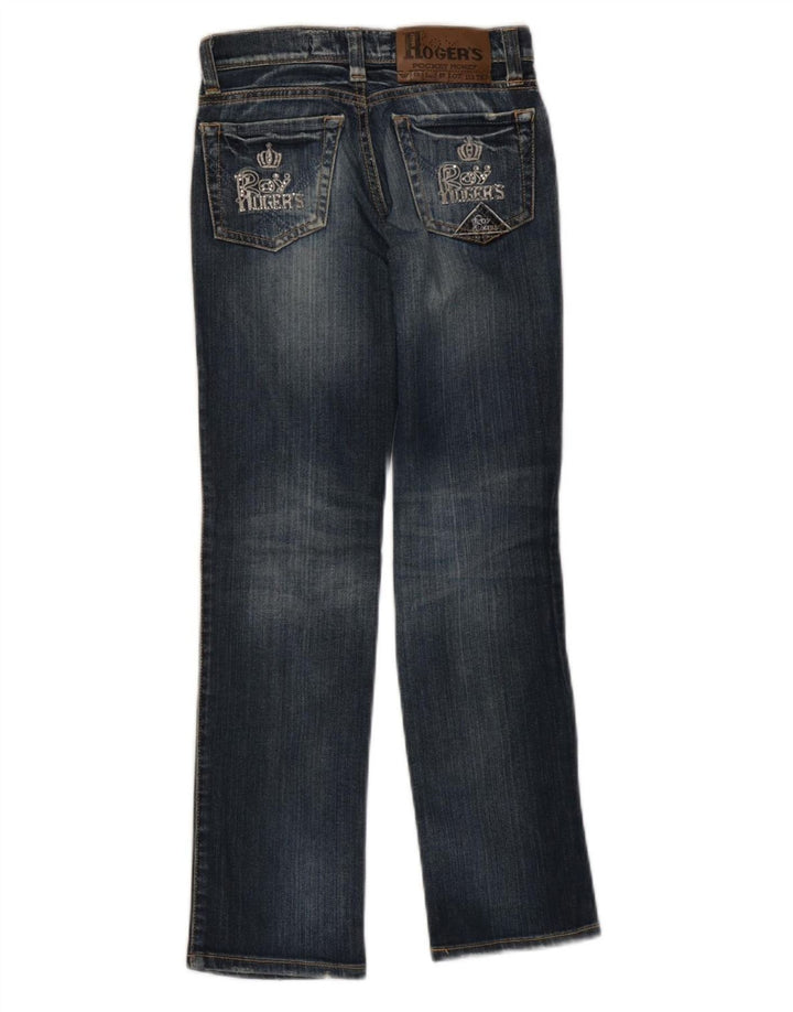 Jeans dritti per bambina ROY ROGERS 9-10 anni W24 L26 cotone blu