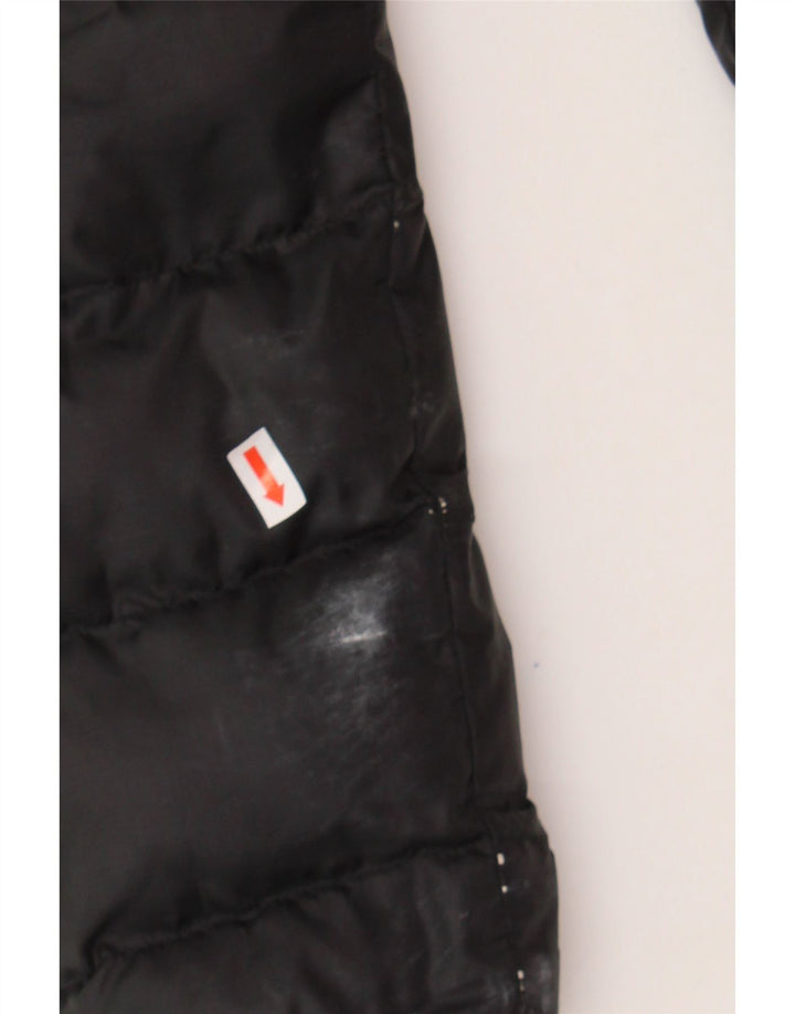 ADIDAS Womens Hooded Padded Jacket UK 8 Small Black Polyester Vintage Adidas and Second-Hand Adidas from Messina Hembry 