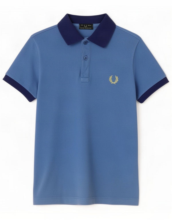 Polo da ragazzo Fred Perry 7-8 anni Cotone color block blu