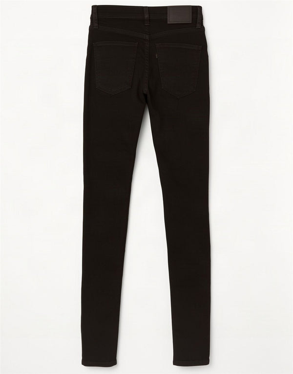 Levi's Womens Mile High Super Skinny Jeans W25 L31 Black Cotton