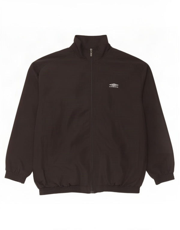 Giacca da ginnastica da uomo Umbro XL nera in poliestere