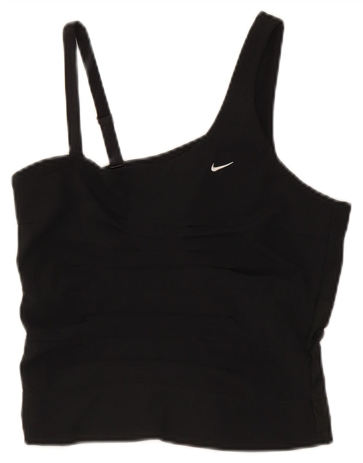 Canotta corta Nike da donna UK 8 piccola nera