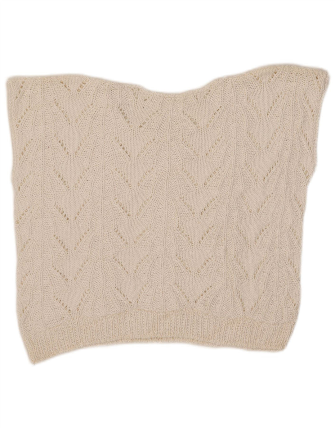 Canotta corta da donna vintage UK 12 bianca media