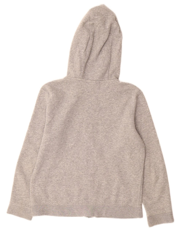 Maglione con cappuccio e zip NIKE per ragazzi 10-11 anni in cotone grigio medio