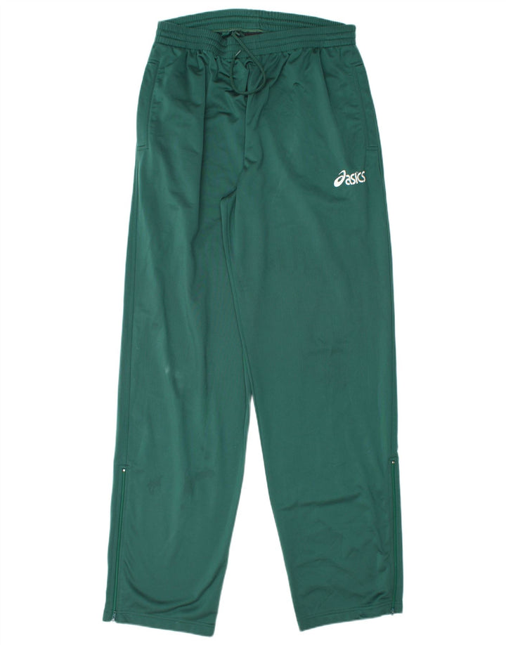 Pantaloni da tuta ASICS da uomo, grandi, in poliestere verde