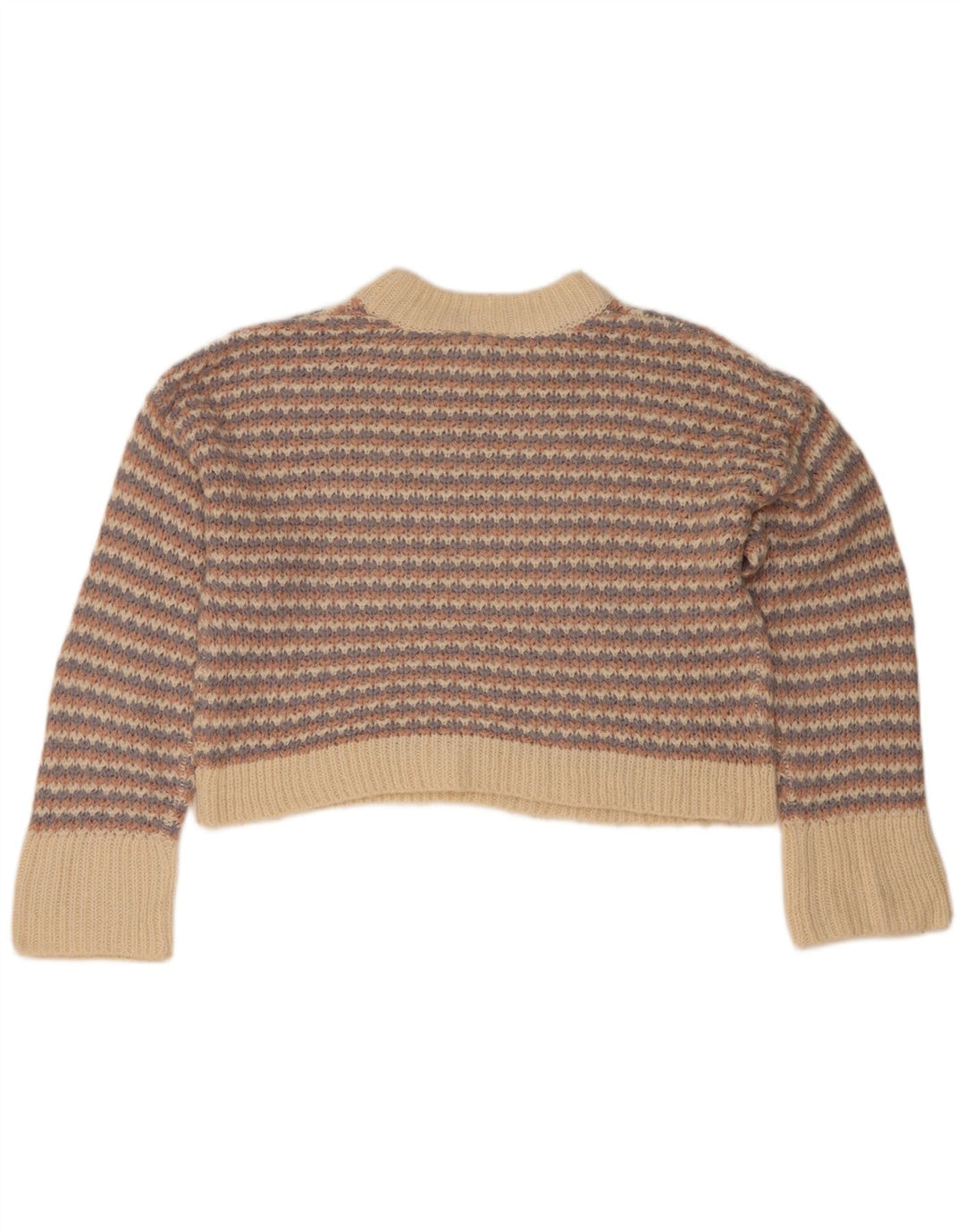 Topshop Maglione da donna con collo alto e corto UK 10 piccolo multicolore