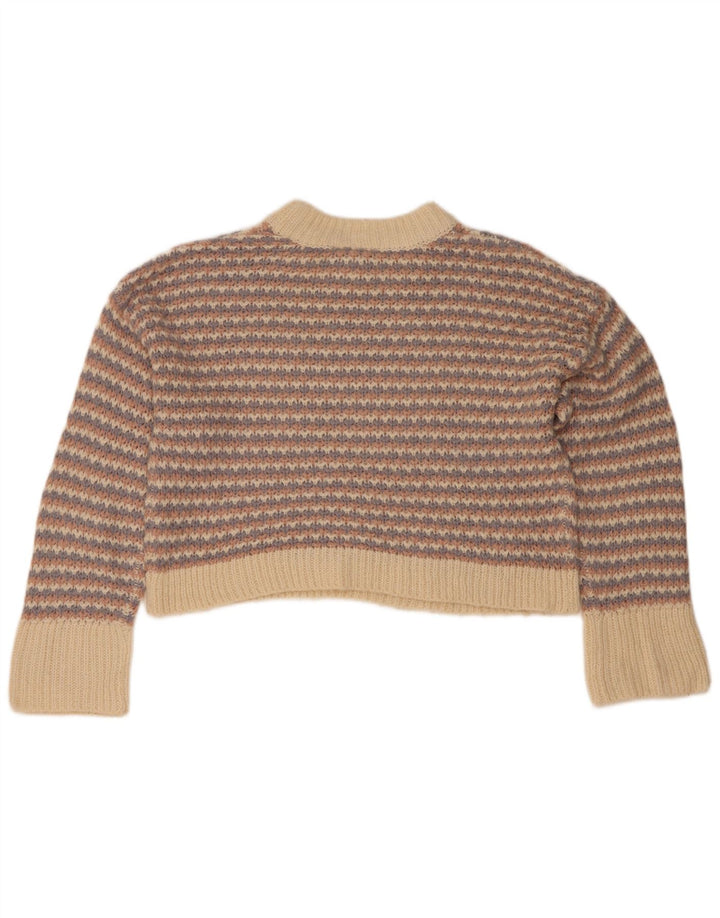Topshop Maglione da donna con collo alto e corto UK 10 piccolo multicolore