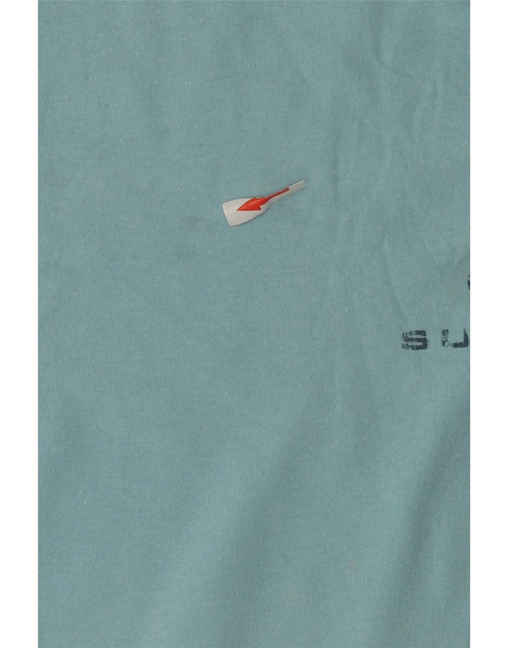 T-shirt grafica da uomo Murphy & Nye Top grande in cotone blu