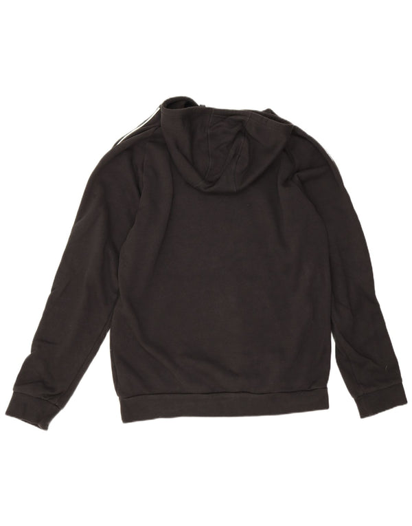 Adidas Mens Hoodie Jumper Large Black Cotton