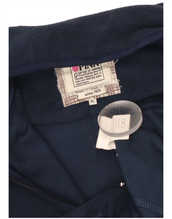 Giacca in pile da donna Think Pink UK 18 XL poliestere blu navy