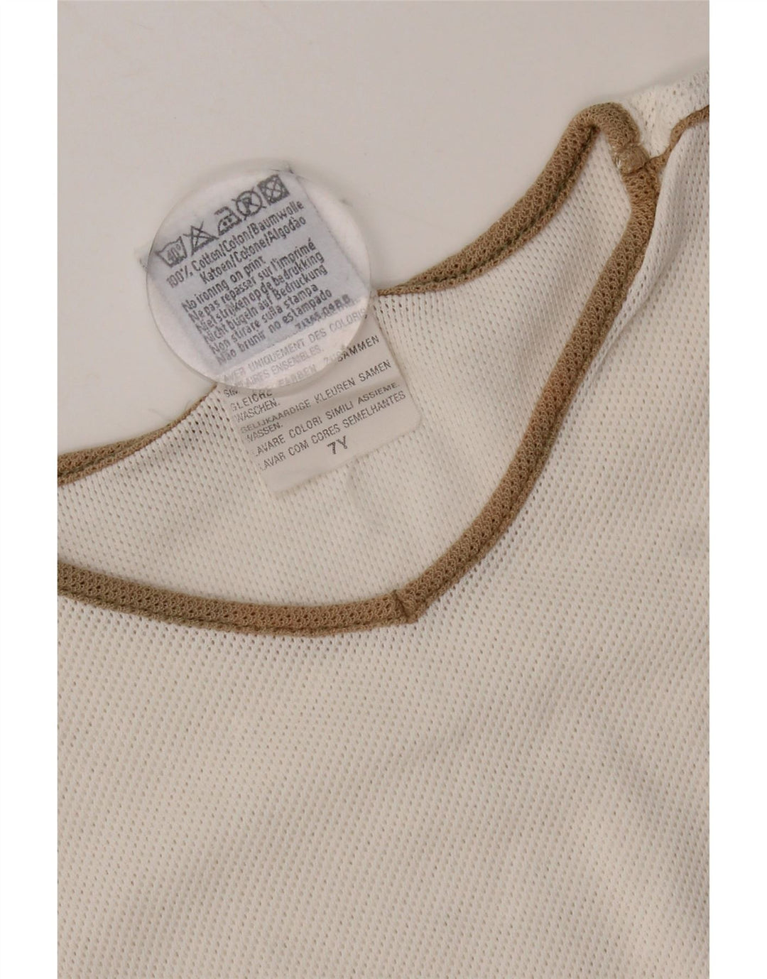 Maglietta da donna Lee Top UK 14 cotone bianco medio