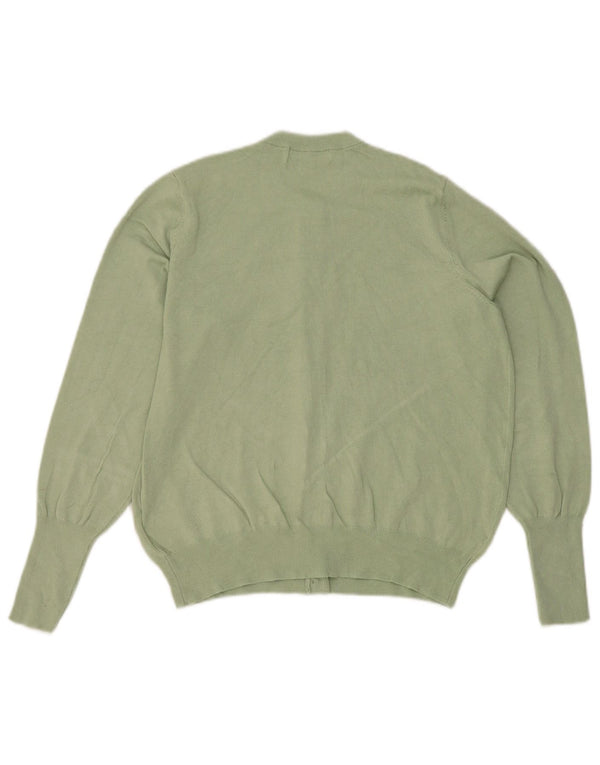 Maglione cardigan da donna Marks & Spencer UK 14 Viscosa verde medio