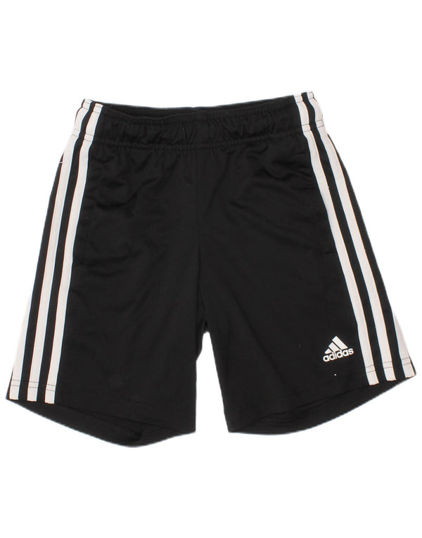 Pantaloncini sportivi Adidas Aeroready da ragazzo 7-8 anni in poliestere nero