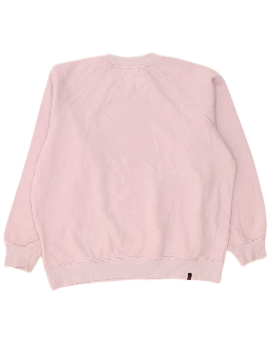 Felpa oversize con grafica da donna Volcom US 4/6 Small in cotone rosa
