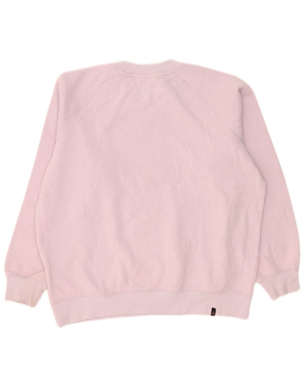 Felpa oversize con grafica da donna Volcom US 4/6 Small in cotone rosa
