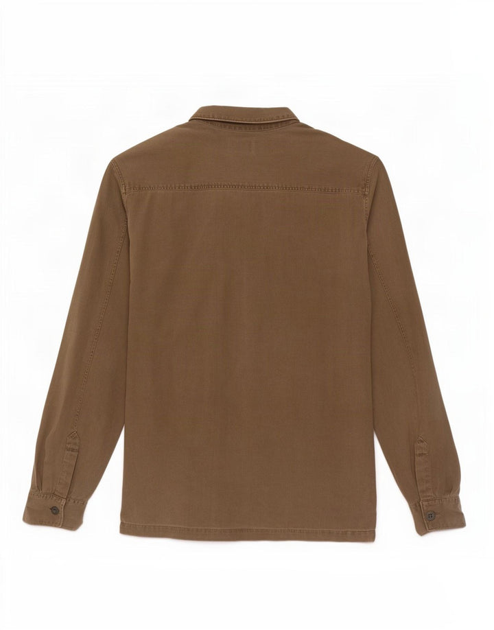 Camicia da uomo All Saints Large in cotone kaki
