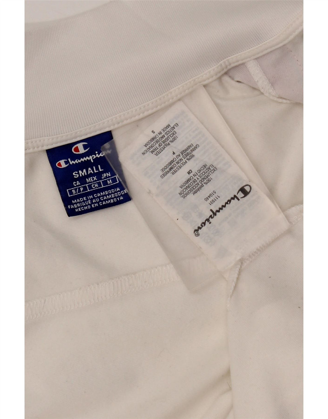 Giacca da tuta grafica da donna Champion UK 10 piccola poliestere bianco