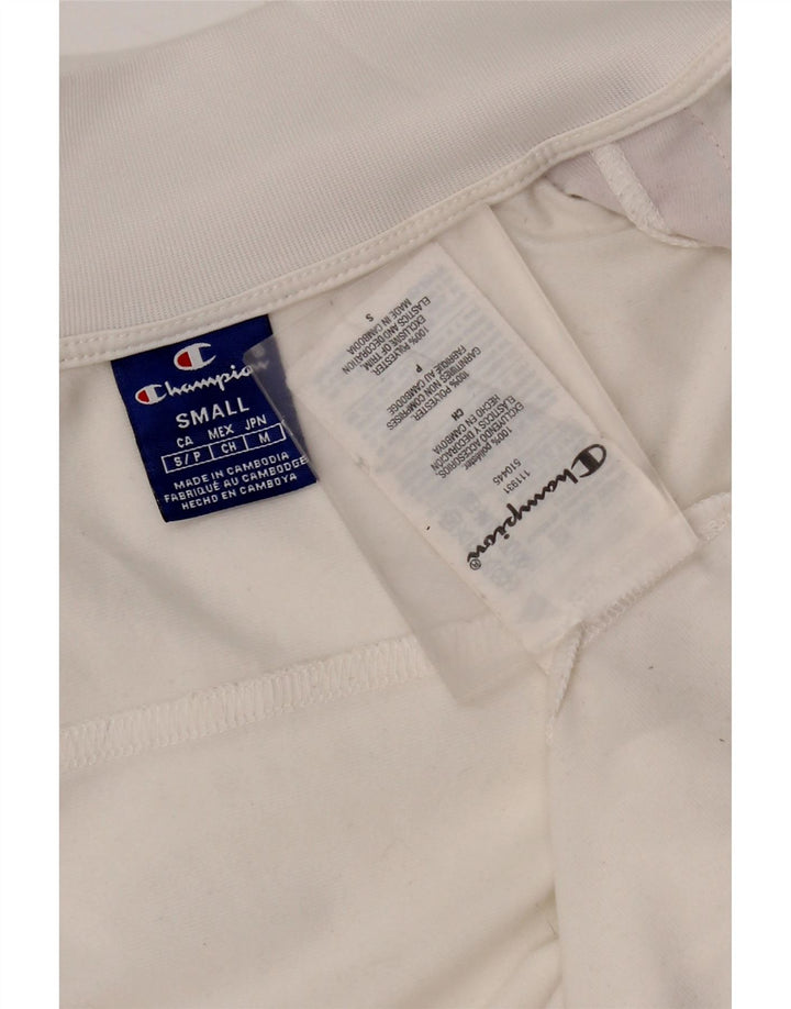 Giacca da tuta grafica da donna Champion UK 10 piccola poliestere bianco