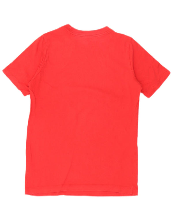 T-shirt grafica Nike da ragazzo, maglietta grande, 12-13 anni, rossa, in cotone