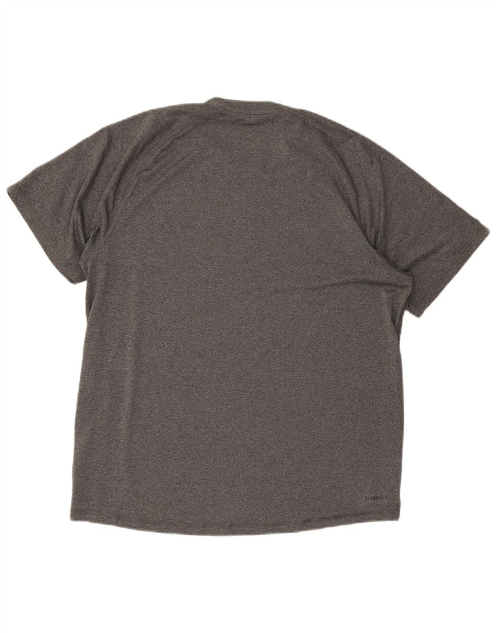 T-shirt ADIDAS da uomo Aeroready, grande, in poliestere grigio